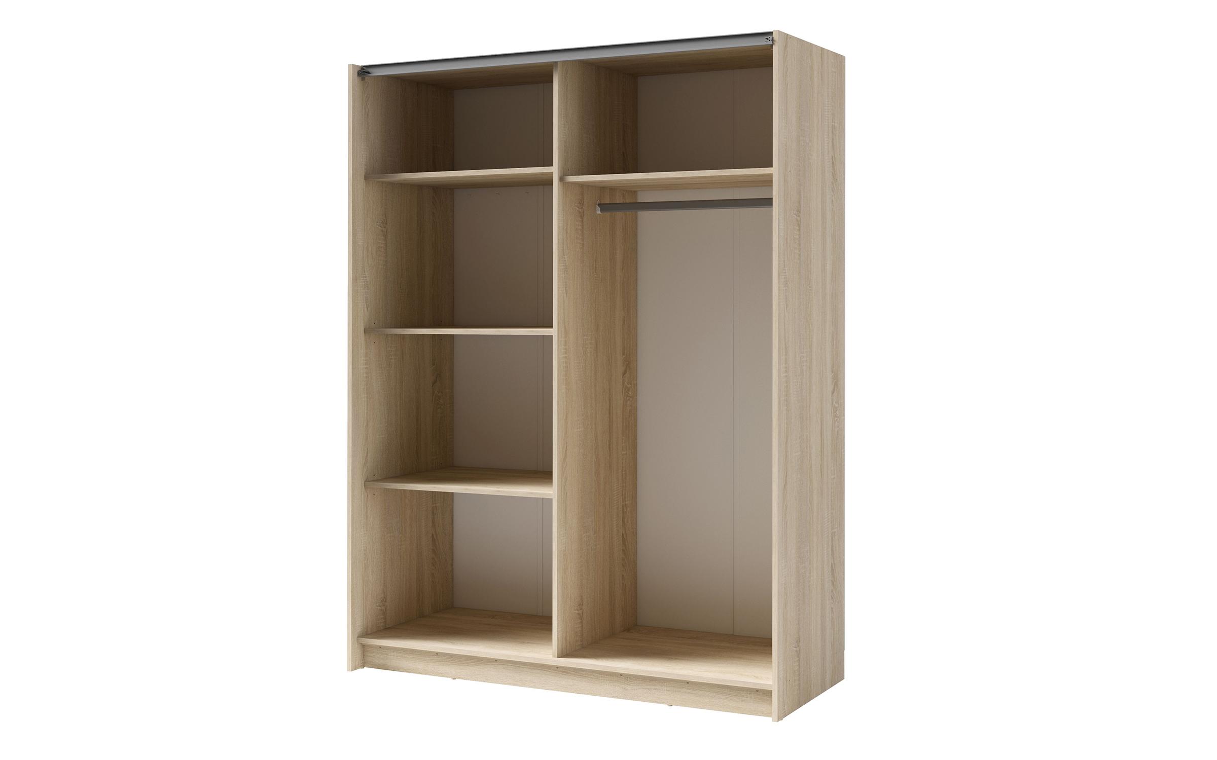 Wardrobe with sliding doors Ties 150 II, Sonoma oak  3